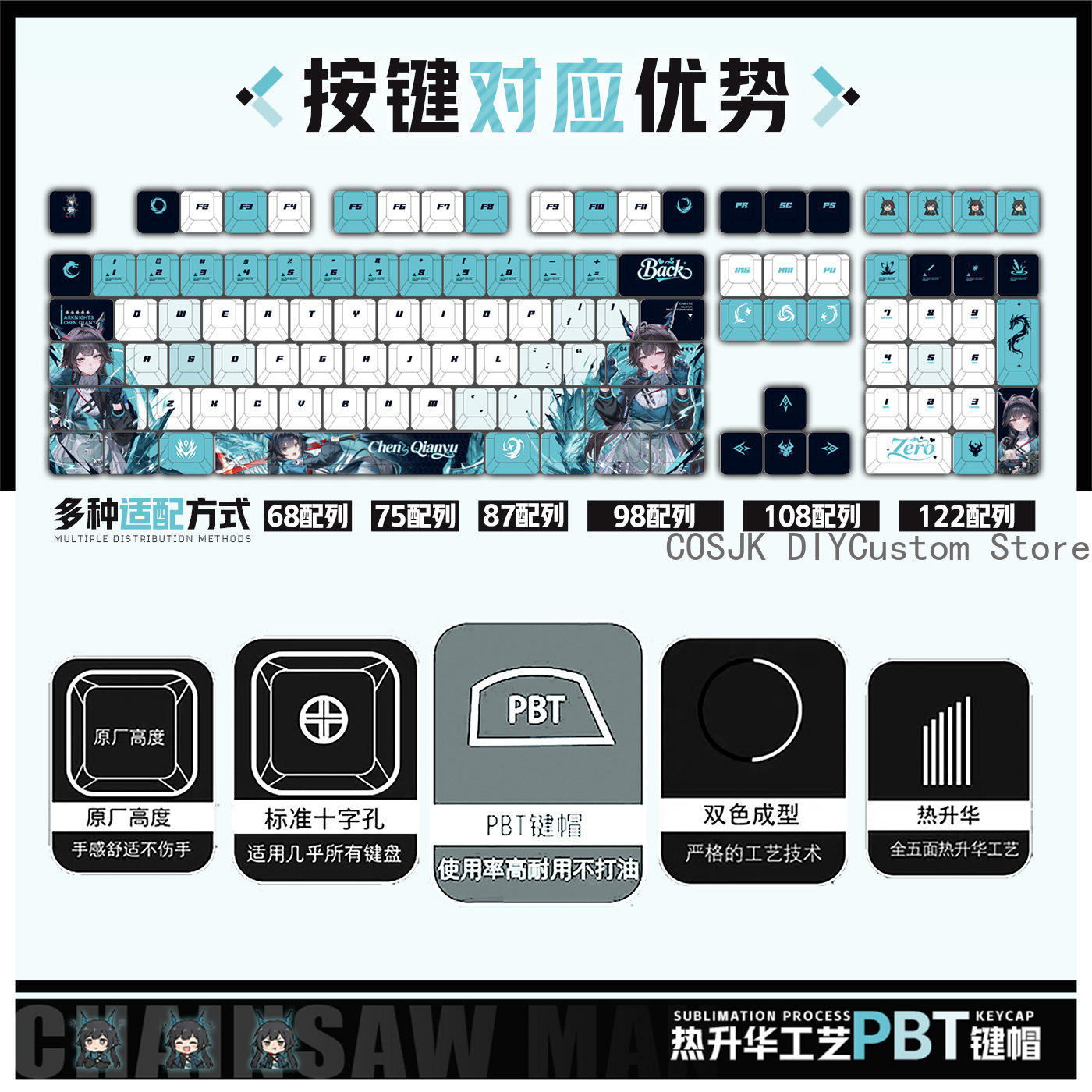 122 Keys Anime Chen Qianyu Ark – обзор и цена Gaming Accessories