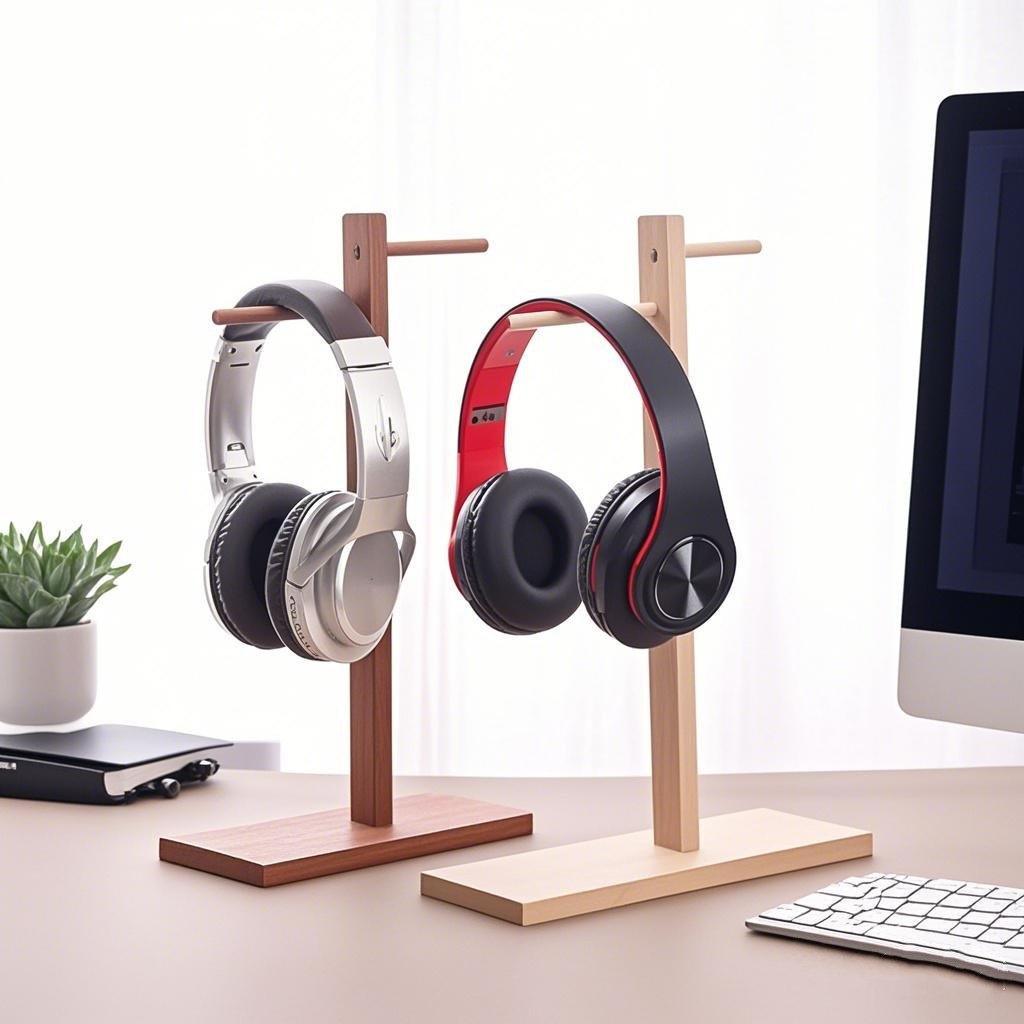 Wood Headphone Stand Earphone  – обзор и цена Gaming Accessories Rack