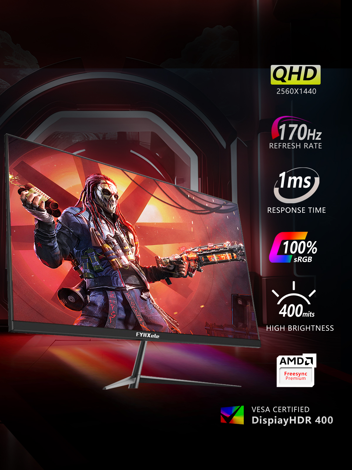 27 Inch Monitor 170hz 2K Gamin – обзор и цена Monitor 144Hz 27Inch