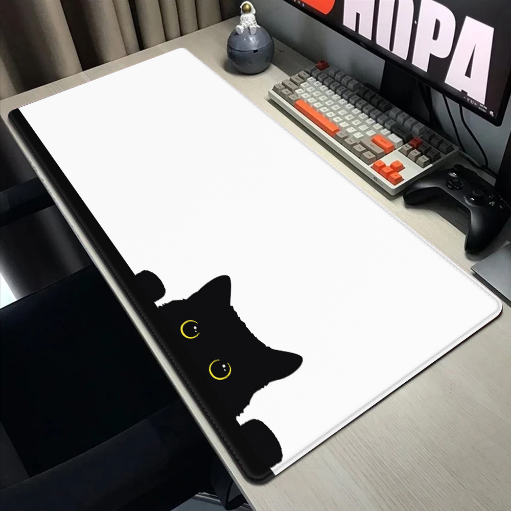 Funny black cat Mouse Pads Cut – обзор и цена Gaming Accessories Companies