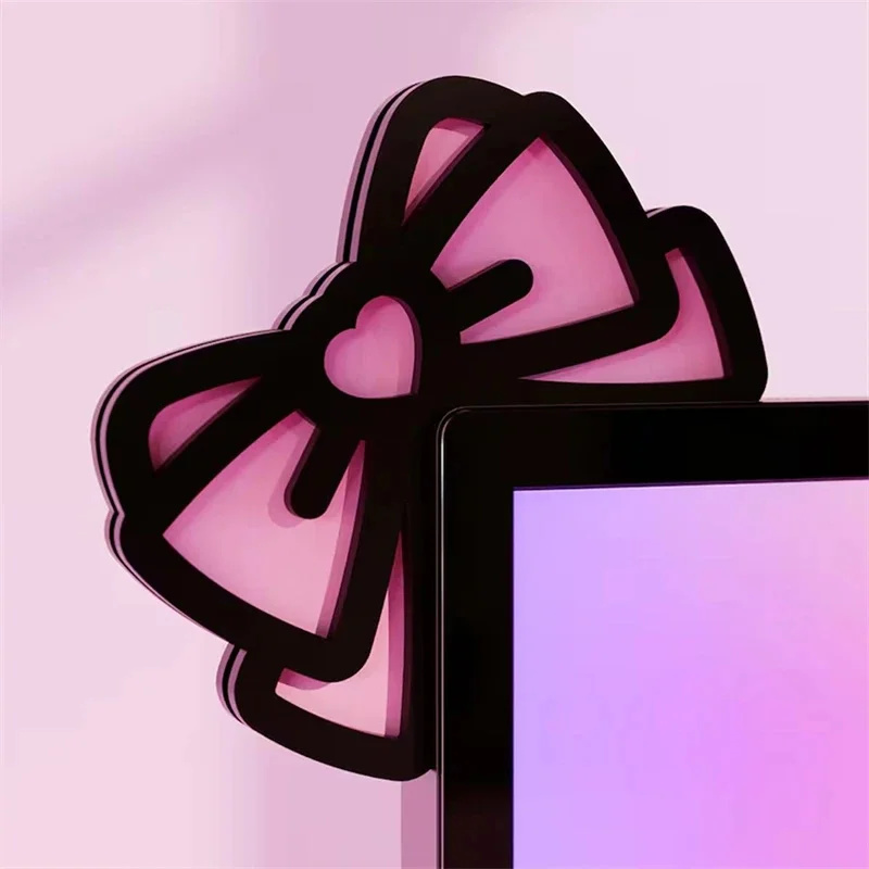 Kawaii Pink Acrylic Bow Monito – обзор и цена Gaming Accessories Pc Setup