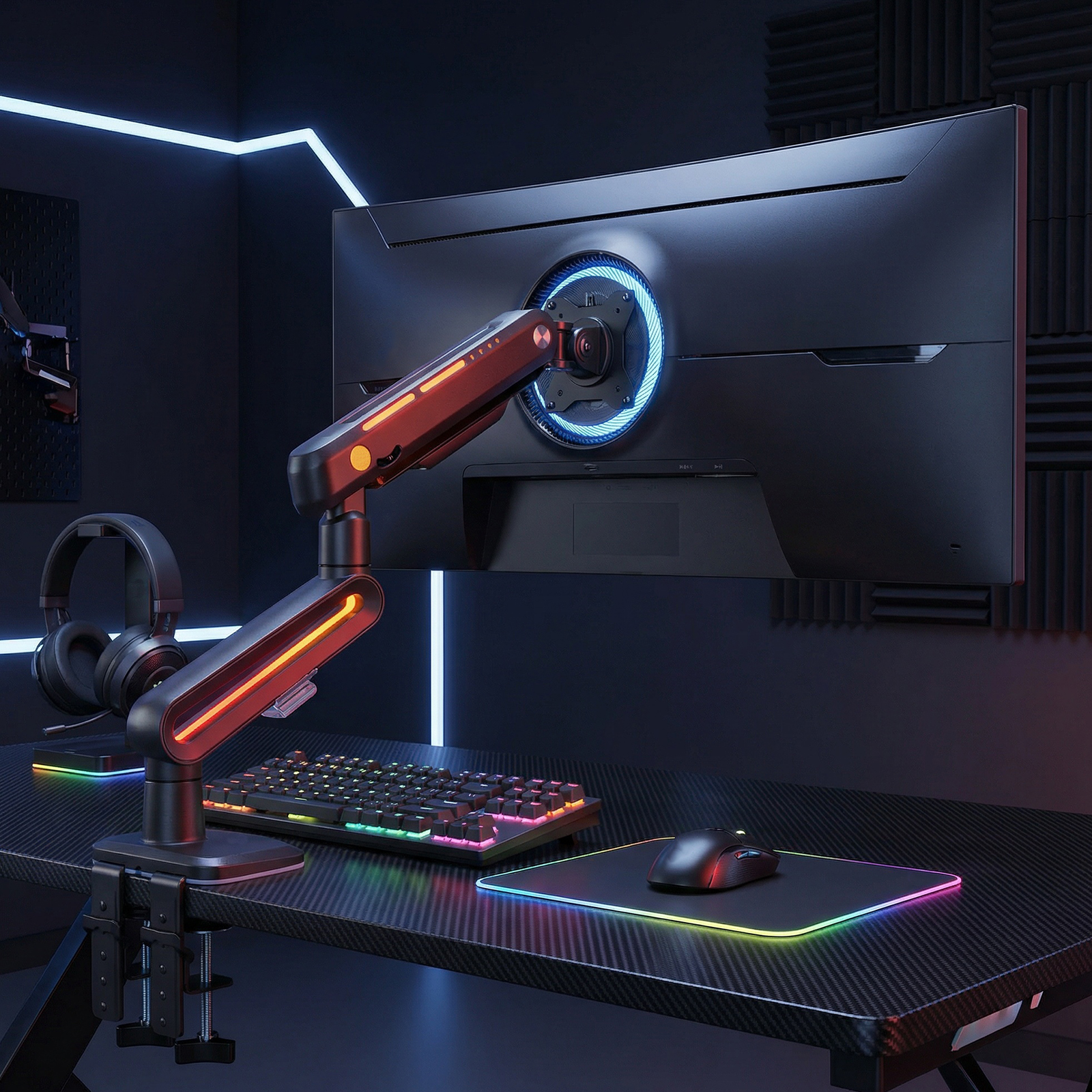 Gaming Monitor Mechanical Arm  – обзор и цена Gaming Accessories Rack