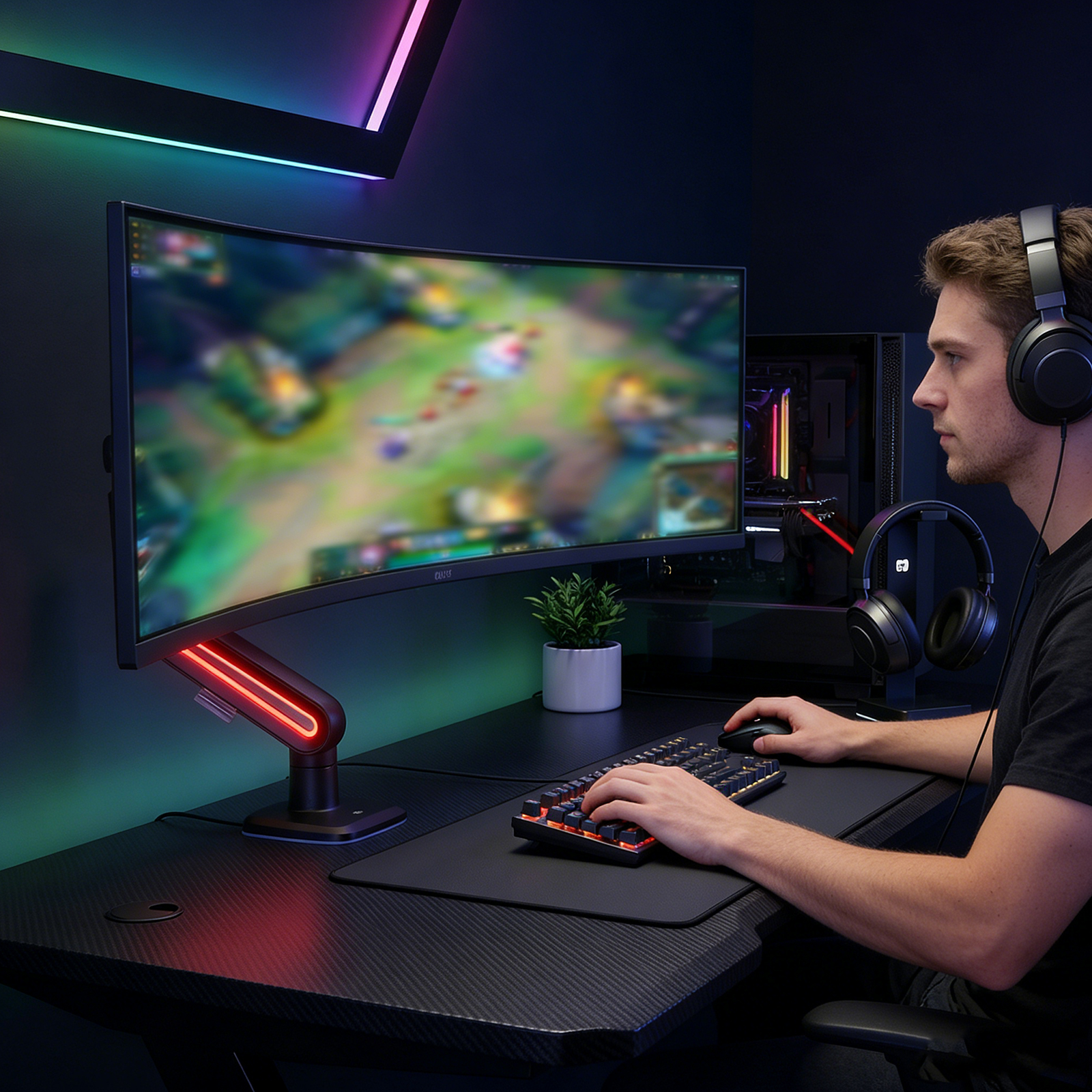 Gaming Monitor Mechanical Arm  – обзор и цена Gaming Accessories Rack