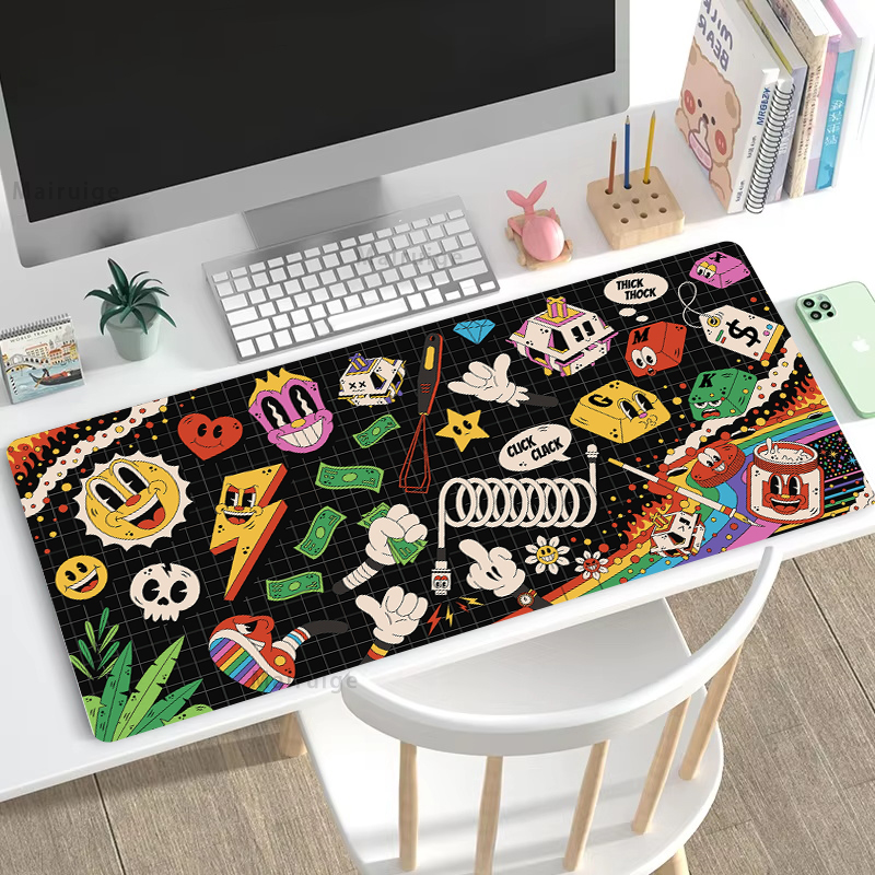 Graffiti Mausepad Office Rug D – обзор и цена Gaming Accessories Pc Setup