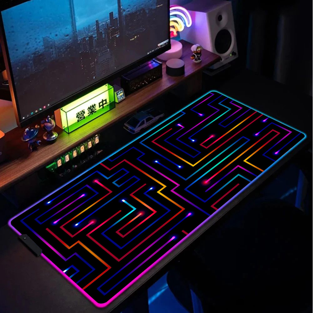 Xxl Mouse Pad 900x400 Neon Cir – обзор и цена Gaming Accessories Pc Setup