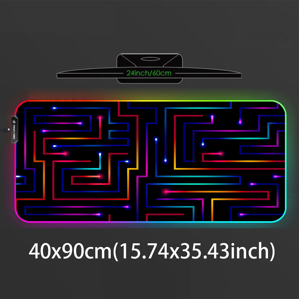 Xxl Mouse Pad 900x400 Neon Cir – обзор и цена Gaming Accessories Pc Setup